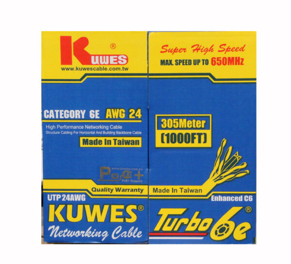 KUWES CAT6 LAN CABLE TURBO 24 AWG OUTDOOR