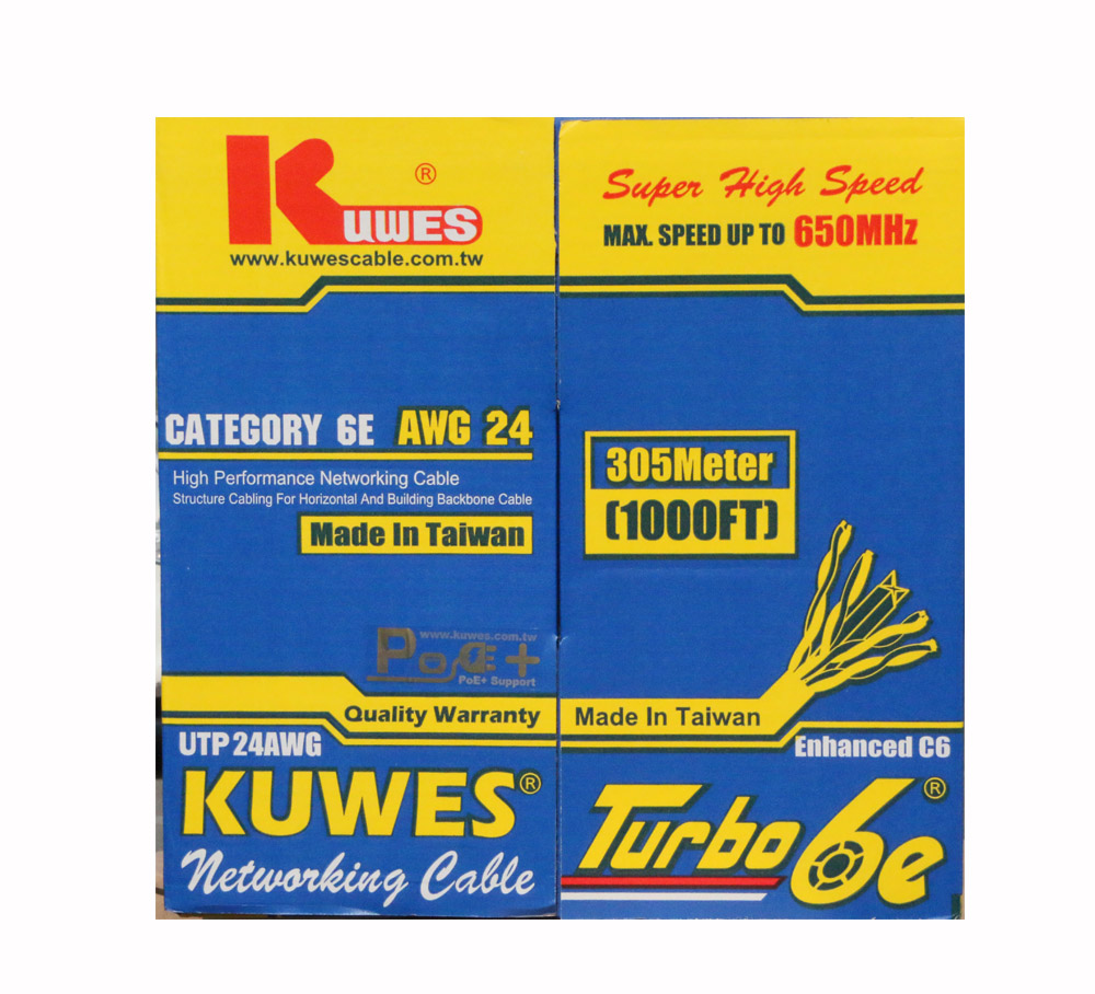 KUWES CAT6 LAN CABLE TURBO 24 AWG